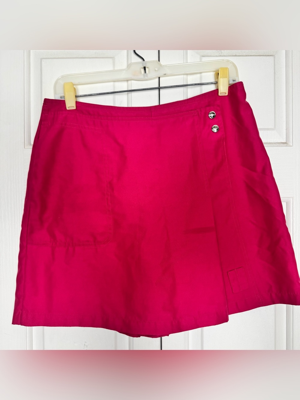 Izod Hot Pink Skort with Button Accent